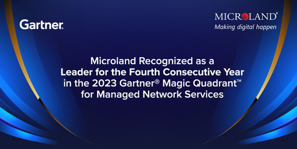 Microland 连续第四年获选领导者