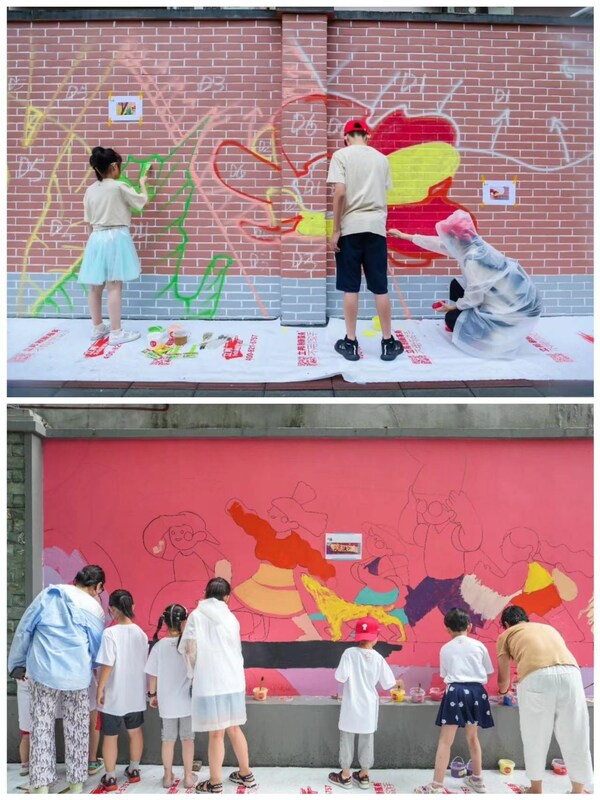 以色彩描绘美好城市生活，「为爱上色」持续打造儿童友好社区环境