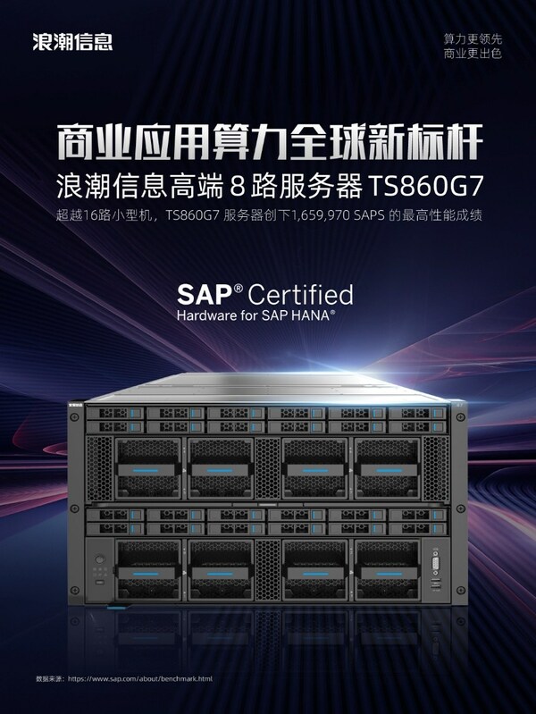 浪潮信息八路服务器创SAP SD评测最高性能